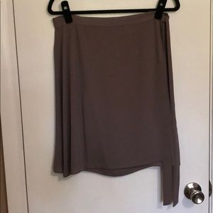 BCBG size L olive wrap skirt